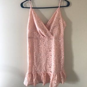 Forever 21 pink lace dress